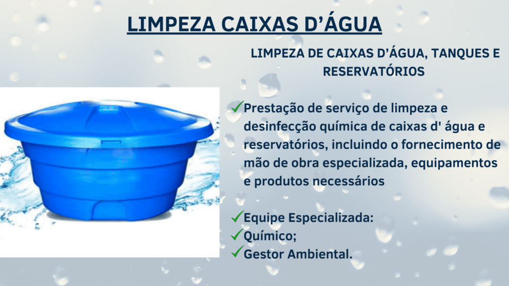 LIMPEZA CAIXAS